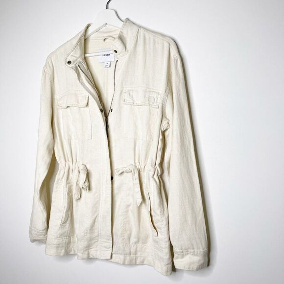 OLD NAVY Safari Utility Linen Blend Jacket - Picture 3 of 9
